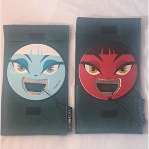 NEW Vintage Germany Ritzenhoff Double-Sided Face Bottle Opener Blue Ice / Devil